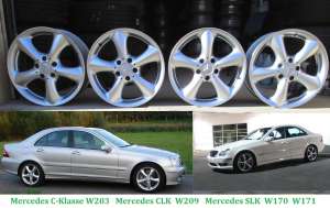 Jante originale Mercedes Clasa C si CLK 17