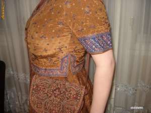 Rochie de gala indiana din matase naturala