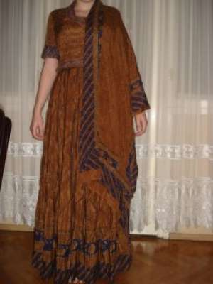 Rochie de gala indiana din matase naturala