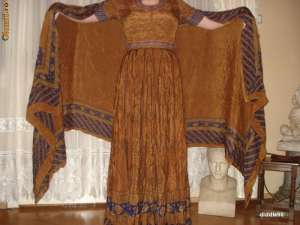Rochie de gala indiana din matase naturala