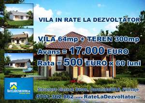 Vila si Teren in Rate La Dezvoltator