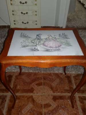 set masute rococo faianta pictata manual, 500 ron