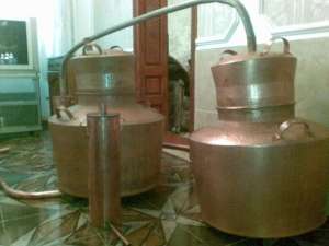 Execut cazane de tuica din cupru alimentar(arama) sau inox