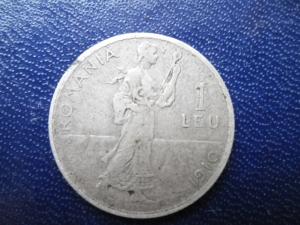 vand moneda 1910 de 1leu cu carol 1