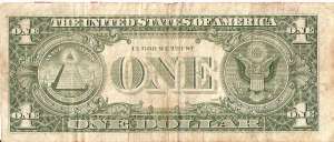 VAND BANCNOTA DE 1 DOLAR  AMERICAN DIN 1981