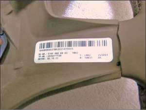Volan piele CREM cu DSG si airbag MERCEDES ML ,  W164 facelift model 2008 -2011