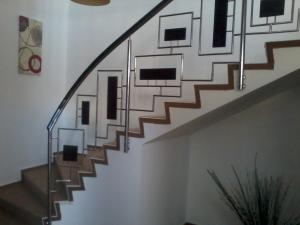 Balustrade din inox cu lemn