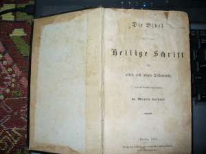 Biblie veche 1861 limba germana
