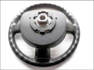 Volan piele Ford TRANSIT CONNECT  model 2003-2009 cu ornament INOX