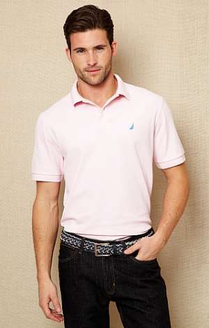 Nautica tricou polo barbati bleu/alb/roz super calitate! Nou,  marimea XL!