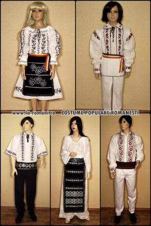 COSTUME POPULARE ROMANESTI BARBATI- FEMEI- COPII