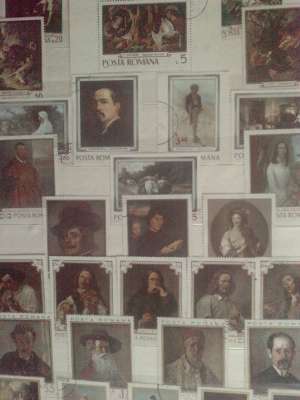 Catalog timbre cu picturi, pictori, sculptori si traditii