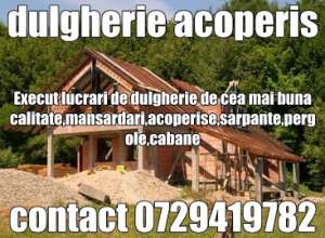 Montaj acoperis, tigle metalice si dulgherie