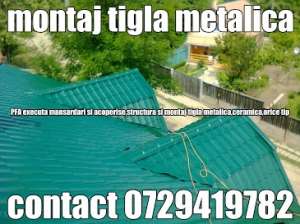 montaj acoperis si tigle metalice