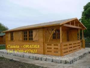 Casuta din lemn ,  casa de vacanta - model Oradea   tel.  0760-427621