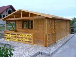 Casuta din lemn ,  casa de vacanta - model Oradea   tel.  0760-427621