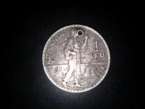 Moneda Argint Carol I 1914