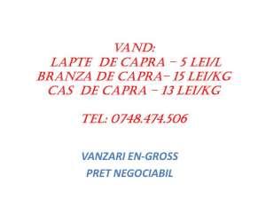 LAPTE SI BRANZA DE CAPRA