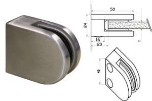 inox prindere sticla balustrade