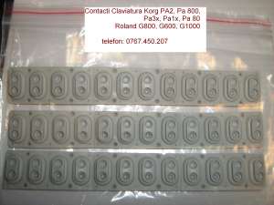 VAND  CONTACTI claviatura KORG & ROLAND  "Banda contacti"" GUME " "ALVEOLE " PENTRU  KORG PA 800,  P