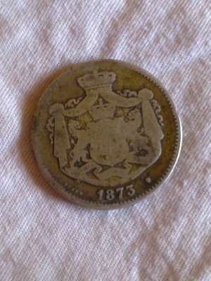 Moneda Romania 2 lei 1873