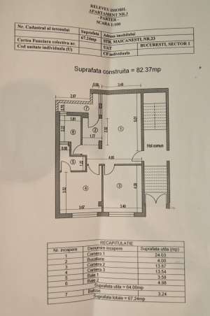 Vand Apartament 3cam finisat mobilat Buc noi Oferta