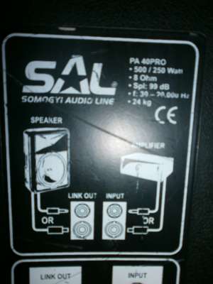 Vand boxe SAL PA40PRO