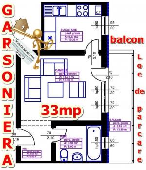 Garsoniera 33 mp constructie 2013 in zona Garii