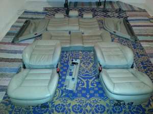 interior piele crem audi a6
