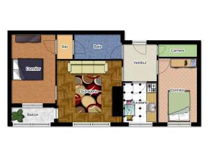 53.900 Eur,  Str. Burdujeni - Titan. Ap. 3 cam