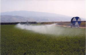 Tambur de irigat 90 x 250m cu tun de apa
