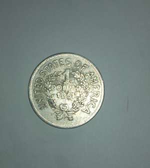 Vand moneda 1 Dollar ARGINT 1851 USA