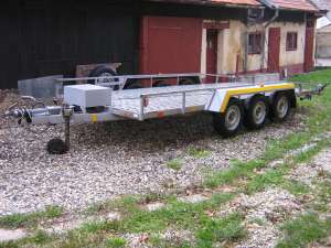 platorma auto 3axe cu troliu electric