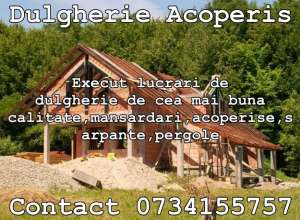 montaj acoperis, tigle metalice si dulgherie