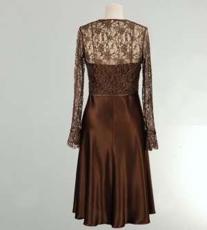 rochie satin aplicatie cristale si bolero, marimea M
