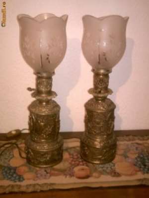 2 LAMPI BRONZ ELECTRIFICATE 550 EUROS