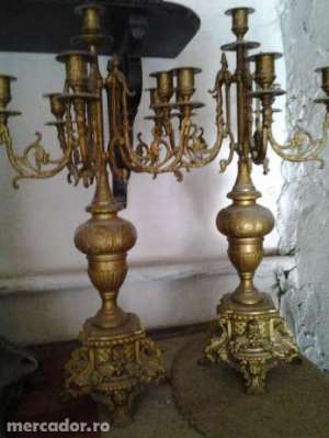 2 sfesnice bronz
inaltime 60 cm