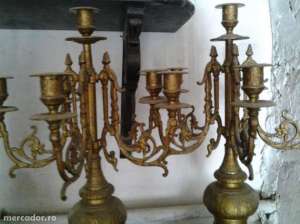2 sfesnice bronz
inaltime 60 cm