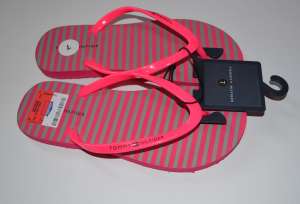 PROMOTIE Slapi de plaja TOMMY HILFIGER ,  dama,  100% autentic,  roz