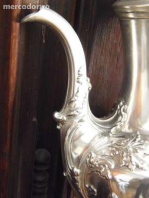 Cafetiera argint masiv sec XIX,    titlul 950,    marcaj  cap de minerva