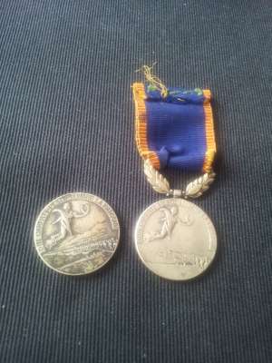 Medalie din argint "In Amintirea Inaltatorului Avint"1913