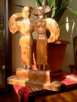 vand sculptura in lemn