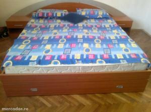Vand Dormitor Mobexpert - pat dublu si dulap 5 usi