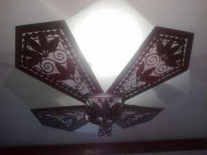 Lustra metalica veche colectie