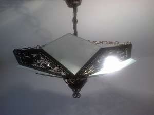 Lustra metalica veche colectie