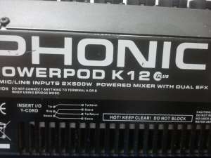 vand mixer amplificat phonic powerpod k12 plus