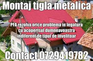 reparatii acoperis si montaj tigla metalica