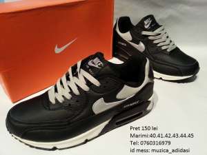 Adidasi Air Max negru-alb