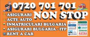 Asigurari non-stop: RCA, CASCO, locuinte,  medicale...
Inmatriculari Bulgaria non-stop
Acte auto n