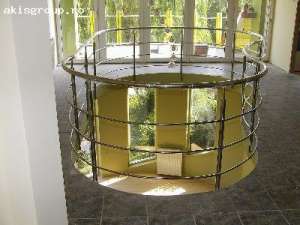 Balustrade din inox cu intermediare